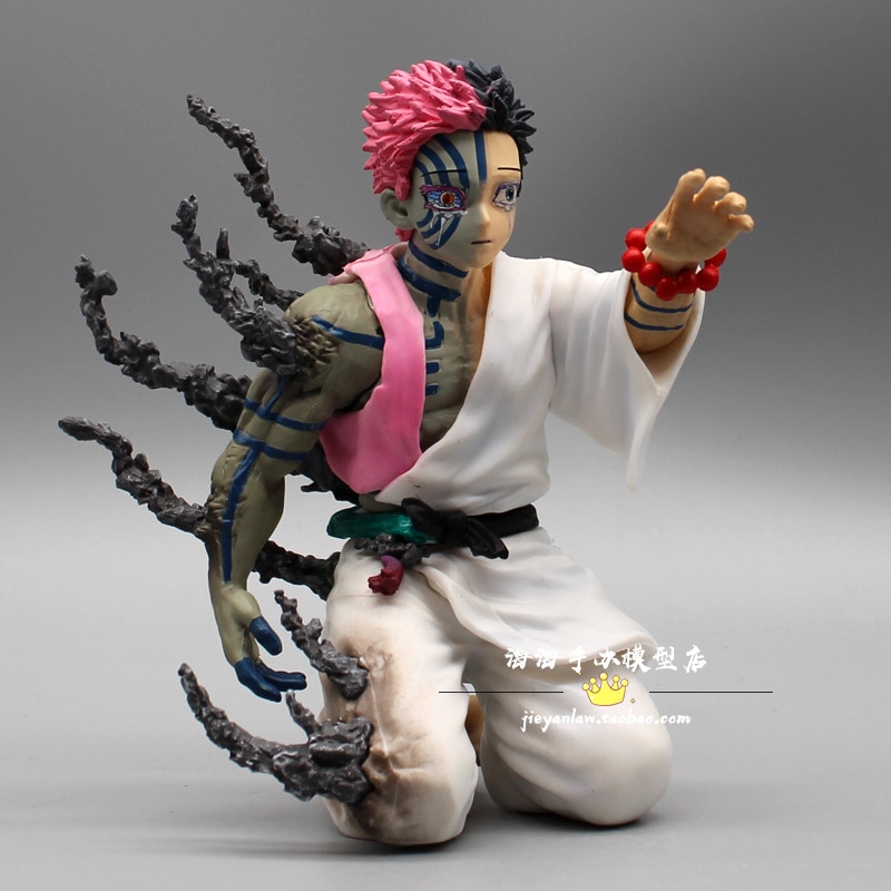 15cm Anime Demon Slayer Akaza Action Figurine Juuni Kitsuki Akaza Figure PVC Collectible Model Doll Toys 1 - Demon Slayer Figure