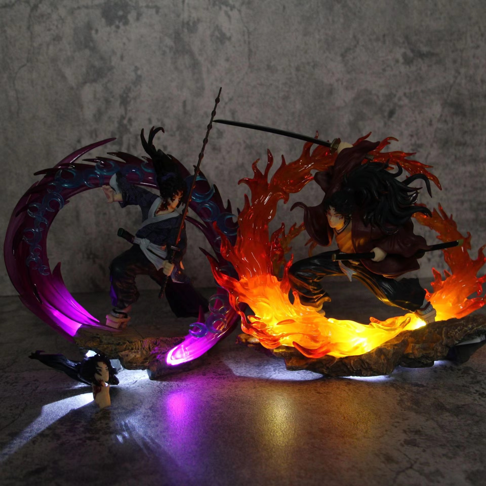 Demon Slayer Anime Figure Kimetsu no Yaiba GK Kokushibo Tsugikuni Yoriichi With Light Action Figure Collection 2 - Demon Slayer Figure