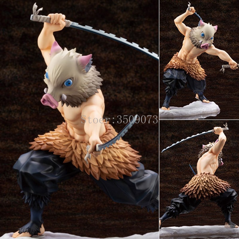 Kimetsu no Yaiba Anime Figure Hashibira Inosuke Action Figure ARTFX J Demon Slayer Kamado Tanjirou Figurine - Demon Slayer Figure